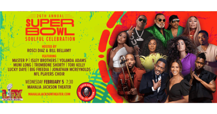 February 5: 26th Super Bowl Soulful Celebration Hosted by Bill Bellamy and Rocsi Diaz