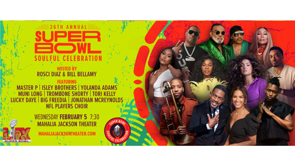 February 5: 26th Super Bowl Soulful Celebration Hosted by Bill Bellamy and Rocsi Diaz