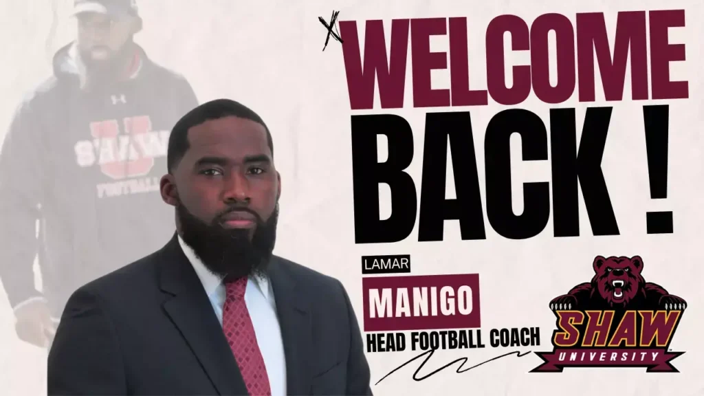 Shaw University Hires Lamar Manigo To Lead Football Program