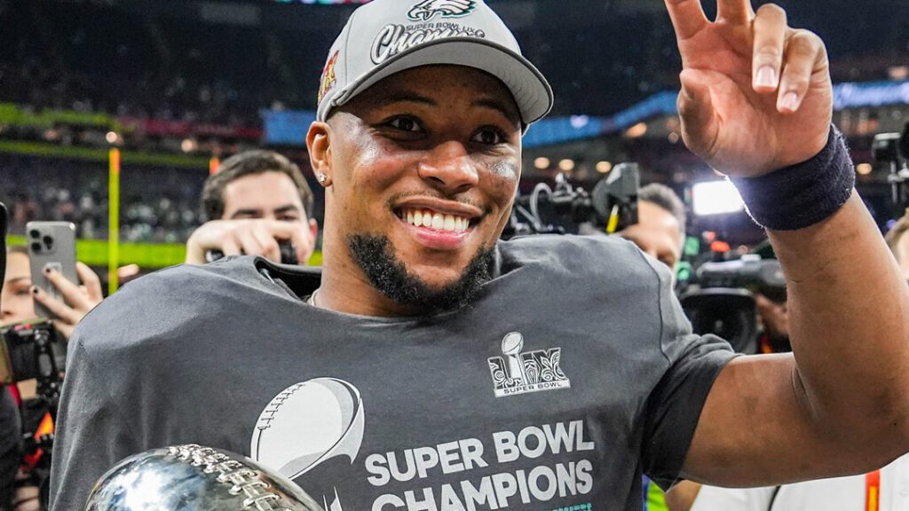 Saquon Barkley Sets NFL Rushing Season Record (Including Playoffs) En Route To Super Bowl Win
