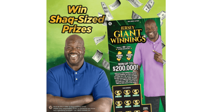 Shaq Connects With New Jersey Lottery For $5 Scratch-Off Game