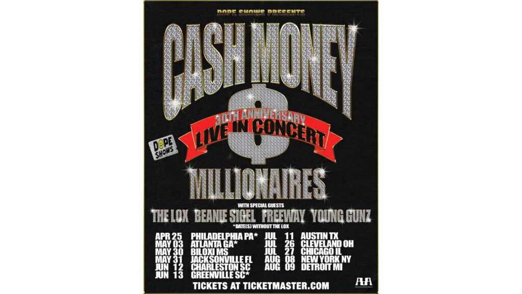 Cash Money Millionaires 30th Anniversary Tour in Philadelphia, Friday, April 25th