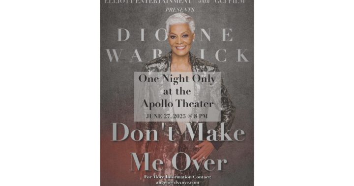Dionne Warwick To Perform at the Apollo Theater Friday, June 27th, 2025