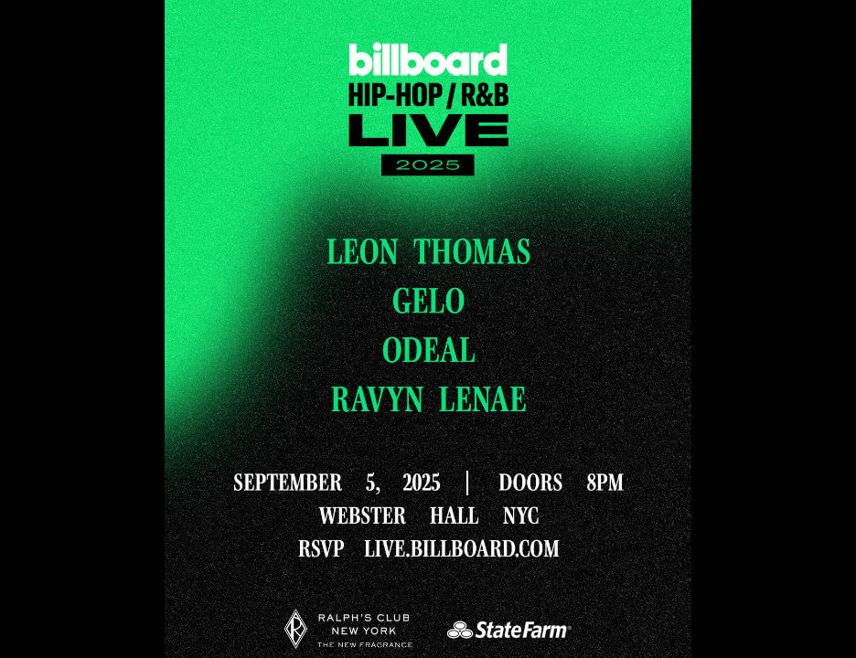 Leon Thomas to Headline Billboard Hip-Hop & R&B LIVE September 5 at Webster Hall in New York City