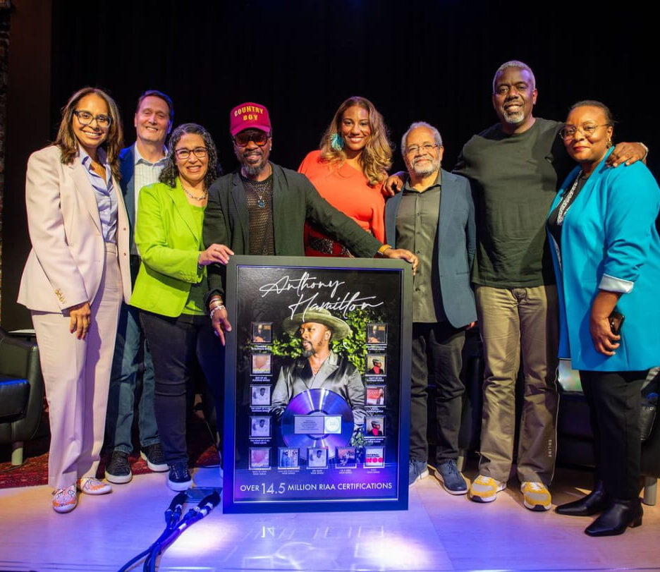 RIAA Presents Anthony Hamilton With Gold, Platinum Plaques