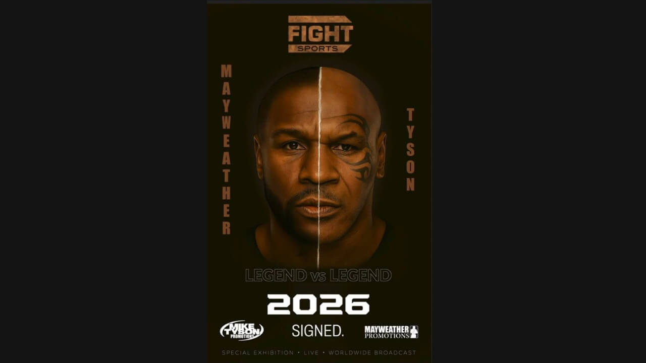 Former Boxing World Champions Mike Tyson, Floyd Mayweather Jr. Will Meet In Exhibition Bout In 2026