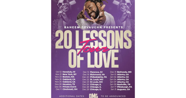 Raheem DeVaughn Announces 20 Lessons of Love Tour