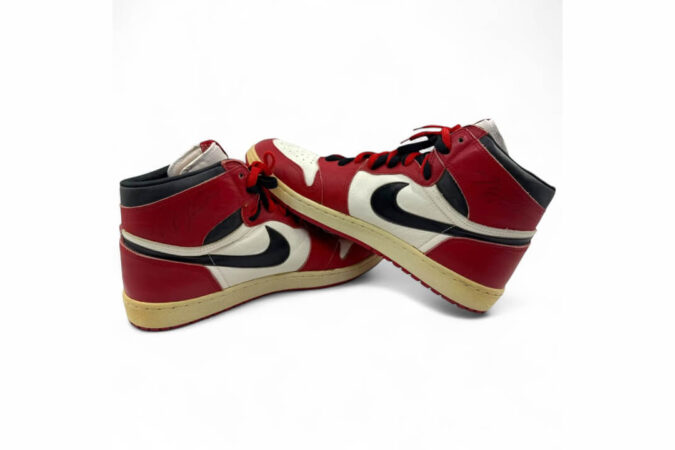 Michael Jordan Game-Worn Air Jordan 1s From October 26, 1985 Bulls-Pistons Playoff Game Being Auctioned