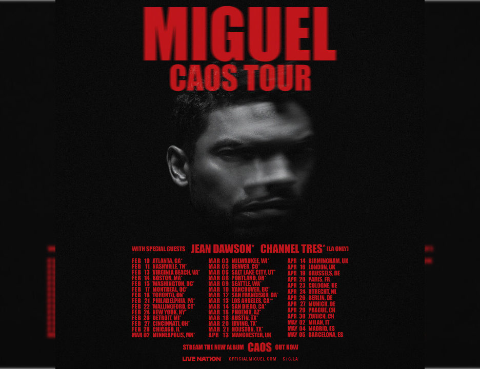 Miguel Announces Upcoming 41-Date CAOS Tour