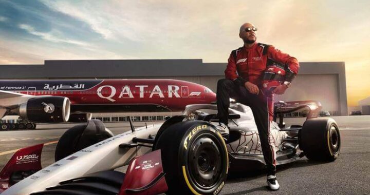 Qatar Airways Debuts Swizz Beatz–Designed Creative 100 F1 Aircraft at the Qatar Grand Prix
