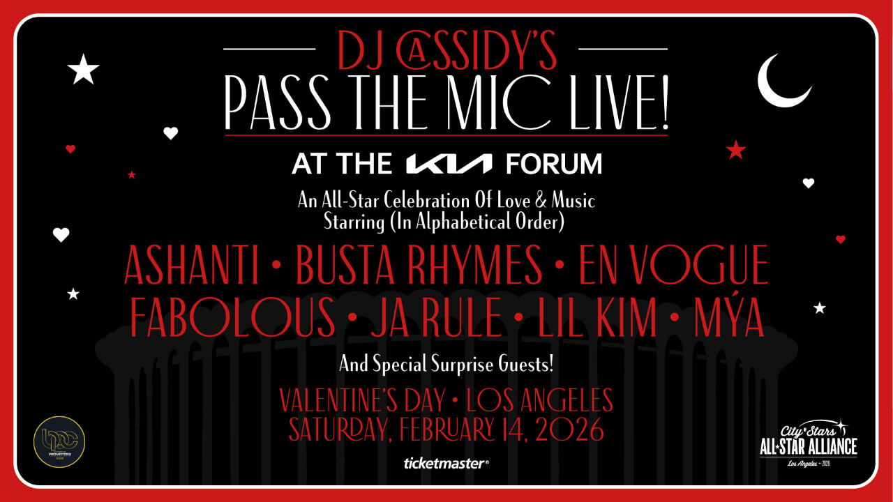 DJ Cassidy's Pass The Mic Live!' at Kia Forum on February 14, 2026