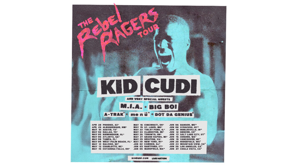 Kid Cudi Announces ‘The Rebel Ragers Tour’