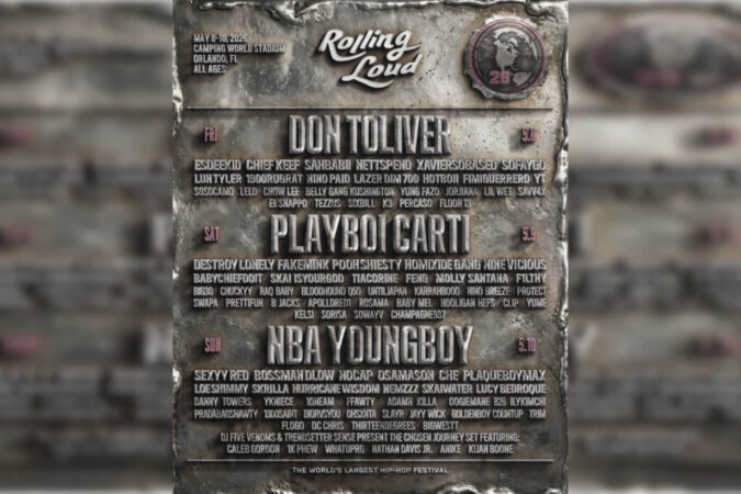 Lineup For Rolling Loud 2026- May 8–10, 2026 at Camping World Stadium in Orlando, FL.