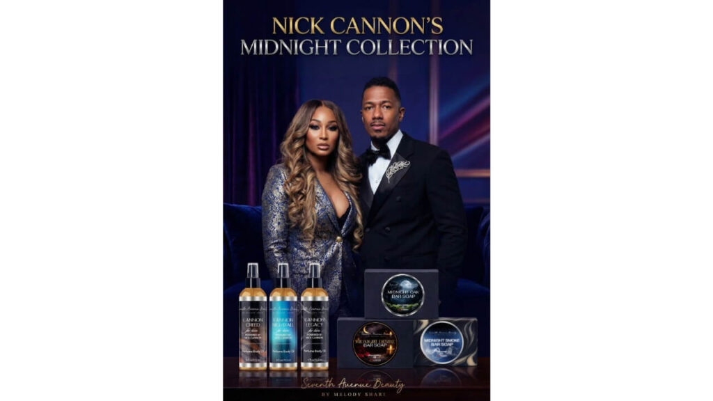 Melody Shari, Nick Cannon Connect For Seventh Avenue Beauty Brand's 'The Midnight Collection'