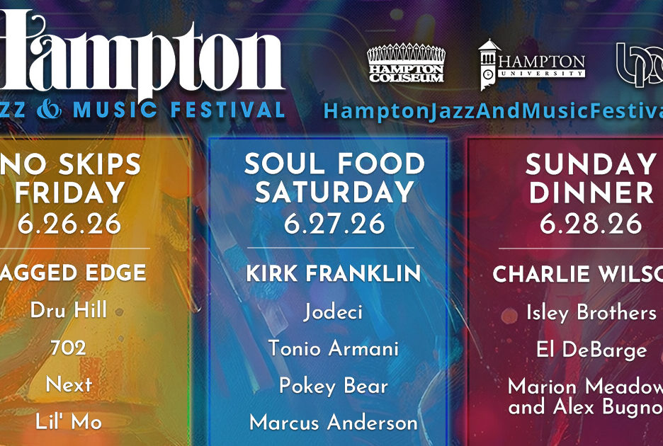 The Hampton Jazz & Music Festival- June 26 through June 28, 2026