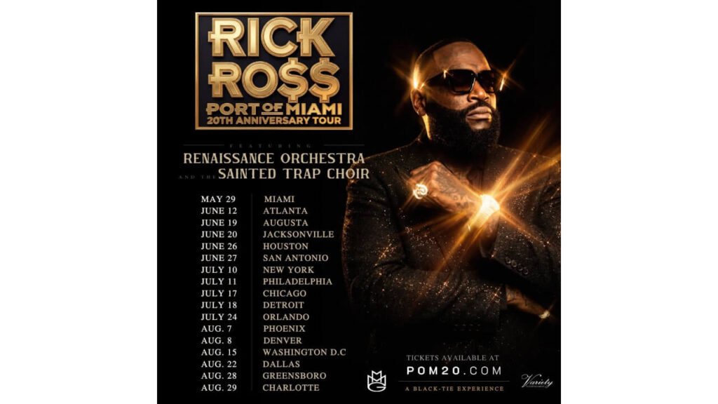 Rick Ross Announces Tour Celebrating 20th Anniversary Of Debut Album, Port Of Miami