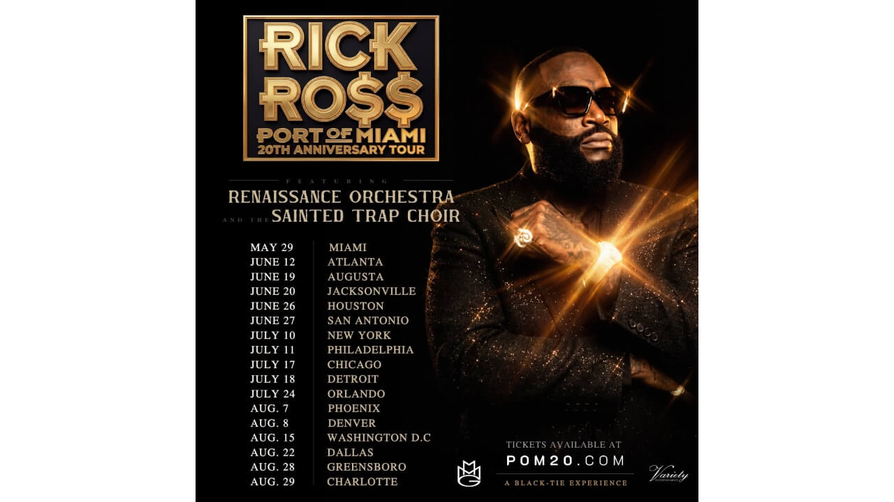 Rick Ross Announces Tour Celebrating 20th Anniversary Of Debut Album, Port Of Miami