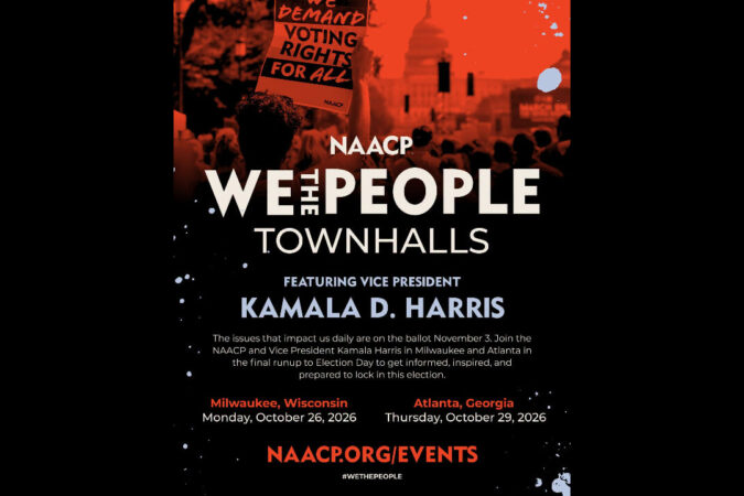 NAACP, Kamala D. Harris to Host Town Halls in Milwaukee, Atlanta