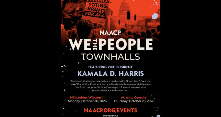 NAACP, Kamala D. Harris to Host Town Halls in Milwaukee, Atlanta