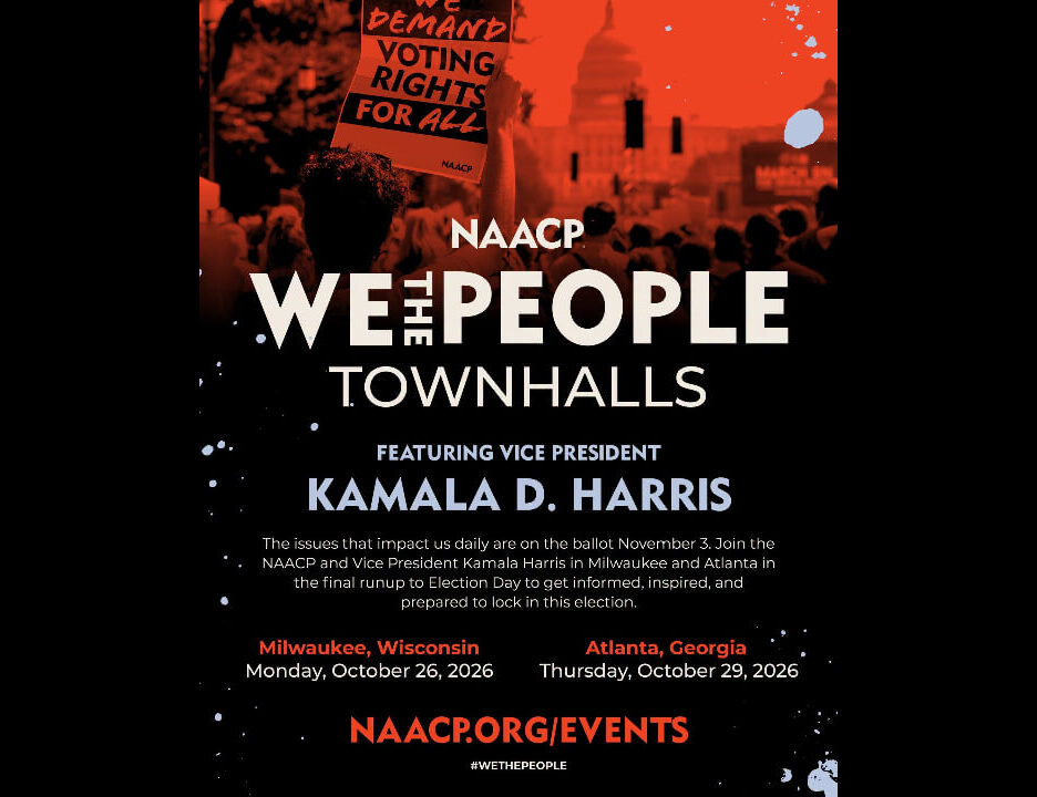 NAACP, Kamala D. Harris to Host Town Halls in Milwaukee, Atlanta
